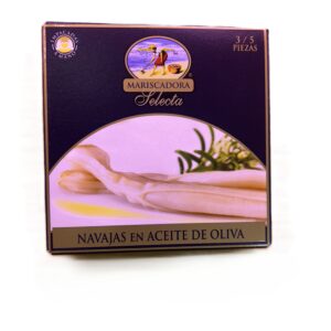 Navaja Selecta Mariscadora en Aceite de Oliva 3/5 piezas