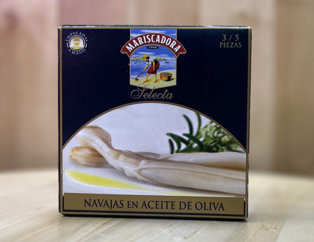 Navaja Selecta Mariscadora en Aceite de Oliva 3/5 piezas