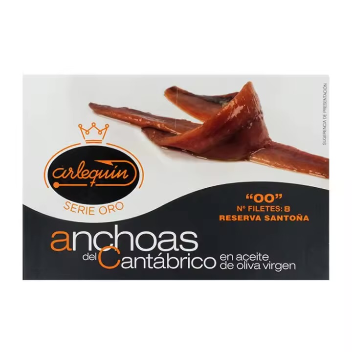 Anchoa Arlequín 00 Serie Oro Reserva Santoña 8 filetes